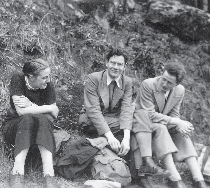 W. Abendroth (Mitte) Anfang der 1930er (Foto: Elisabeth Abendroth)